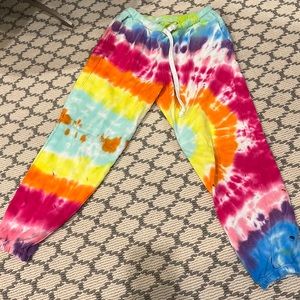 Katie J NYC: Tween Reggie Sweatpants: Tye Dye